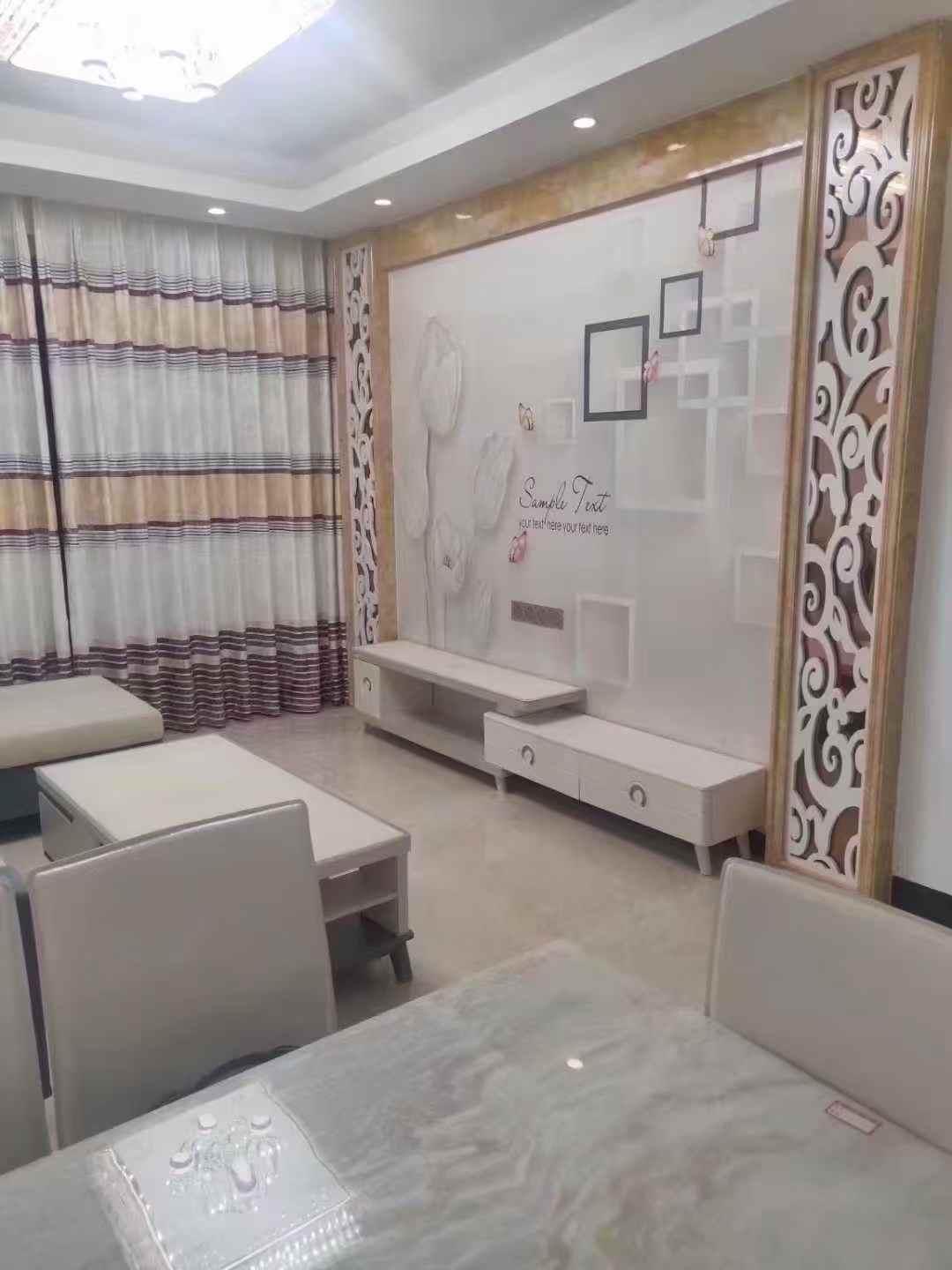 【梅花金御】电梯2房出租梅花金御电梯5楼 2房2厅1卫 家私家电齐全 押二付一 一年起租 月租1500元/月【看房方便】